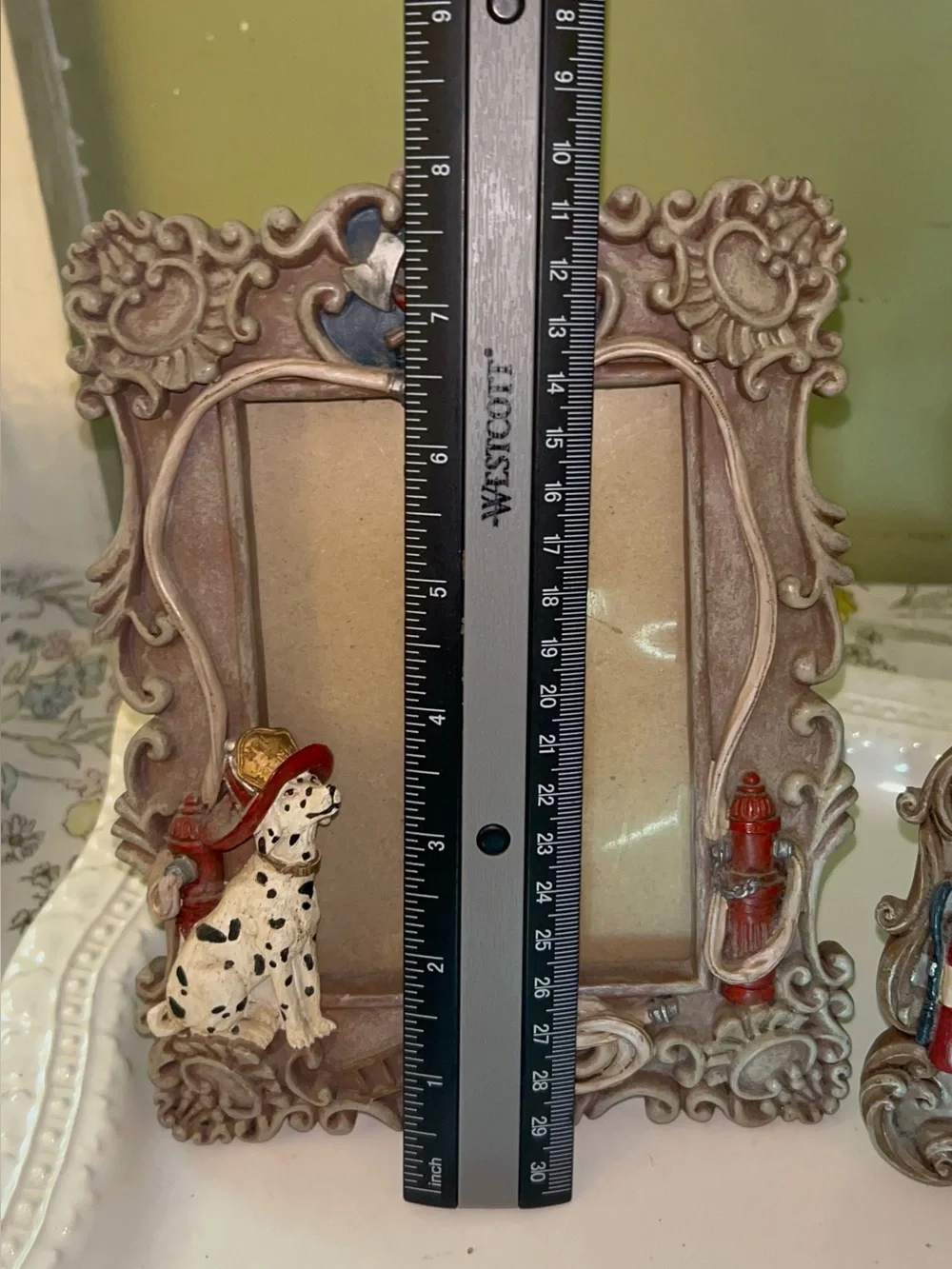 Vintage Vanmark Firefighter picture frames 